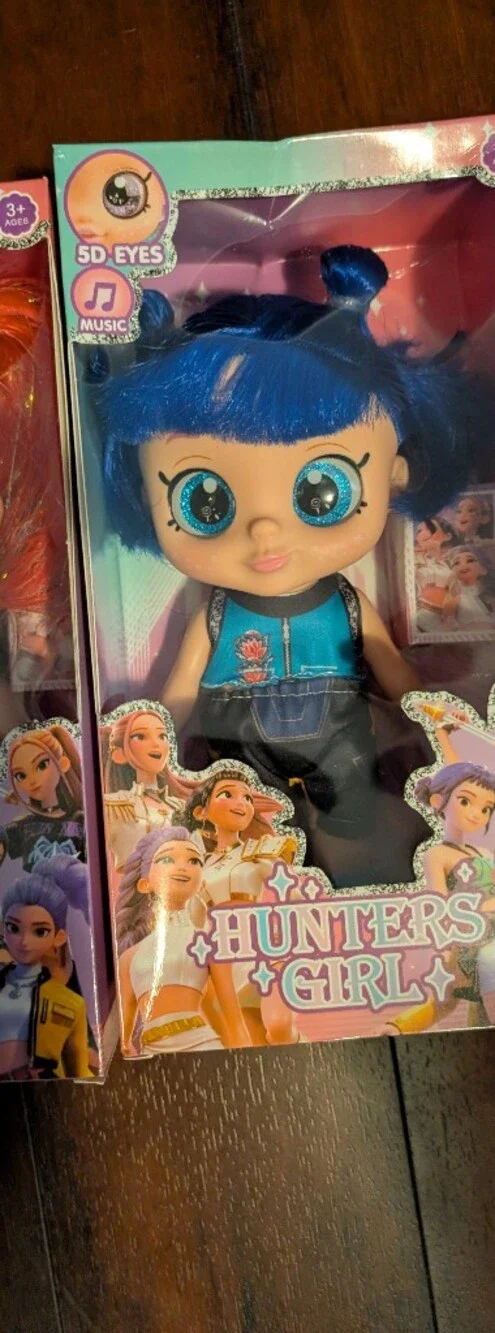 Set Of 3 K-pop Demon Hunters Singing 5D Eye Dolls